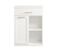 SoBuy Laundry Basket Laundry Cabinet with Drawer,BZR66-W White