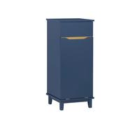 SoBuy Laundry Cabinet Laundry Chest with Drawer and Laundry Basket Navy Blue,BZR114-B