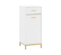 Sobuy Laundry Cabinet Storage Chest With Basket White Bathroom Furniture