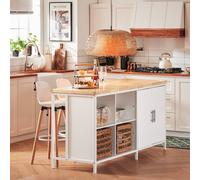 Sobuy Knl09-Nw,kitchen Island Storage Cabinet Sideboard Dining Table,w170Xd60Xh88.5