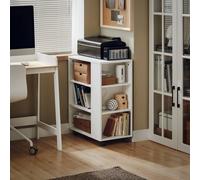 SoBuy Mobile Office Storage Cabinet - Adjustable Shelves in White SoBuy White