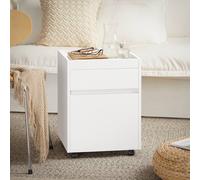 SoBuy Mobile Office Storage Cabinet - Wheeled Drawers in White SoBuy White