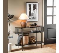 SoBuy Narrow Console Table - Three-Tier Industrial Style - Black SoBuy Black