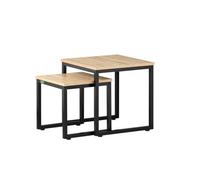 Sobuy Nesting Coffee Tables Set Of 2 Wood Clearance Side End Tables