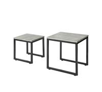 SoBuy Nesting Tables, Set of 2 Coffee Table Side Table End Table,FBT42-HG,UK