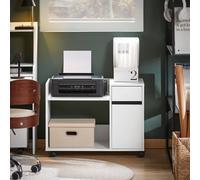 SoBuy Office Storage Cabinet - Mobile Printer Stand in White SoBuy White