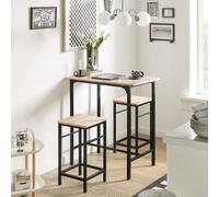 SoBuy Wood Kitchen Furniture Table & Stools,OGT10-N Nature