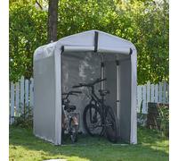 SoBuy Outdoor Bike Shed - Waterproof PE Tarpaulin - Functional in Grey SoBuy Grey