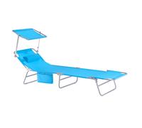 SoBuy Outdoor Chair Adjustable Shade Blue