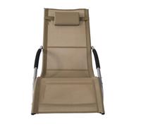 SoBuy® OGS28-BR, Rocking Chair Sun Lounger with Side Bag