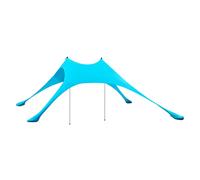 SoBuy OZT01-HB, Beach Tent Sun Shelter Beach Shelter Canopy Portable Beach Sun Shade with 2 Aluminum Poles, Blue