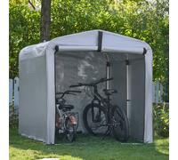 SoBuy Portable Bike Shed - Waterproof PE Tarpaulin - Functional in Grey SoBuy Grey