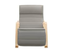 SoBuy Rocking Chair - Adjustable Headrest & Footrest - Modern in Dark Grey SoBuy Dark Grey