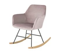 Sobuy Rocking Chair Pink 75X56X75Cm Industrial Fst68-P