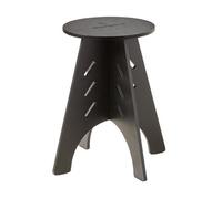 Sobuy Round Side Table Coffee Table Bedside Nightstand Mortise And Tenon Structure Black 48.5Cm X 30.5Cm
