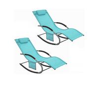 SoBuy Set of 2 Outdoor Garden Rocking Chair Relaxing Chair OGS28-HBx2
