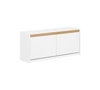 SoBuy Shoe Bench 2 Drawers White W104xD30xH47cm