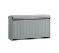 SoBuy Shoe Bench Flip-Drawer 80cm Light Gray