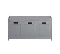 SoBuy FSR80-SG Hallway Bedroom Storage Bench Grey