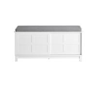 SoBuy Shoe Cabinet with 2 Sliding Doors - White