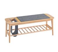 Sobuy Shoe Bench With 2 Drawers Wood 110X37X44.5Cm Modern Hfsr02-N