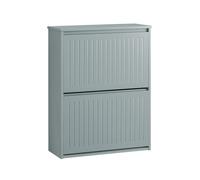 SoBuy Shoe Cabinet 2-Drawer 61x26x81cm Grey
