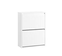 SoBuy Shoe Cabinet 2-Drawer 61x26x81cm White