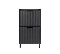SoBuy Shoe Cabinet 2 Drawers 50x19x90cm Black