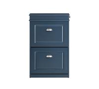 SoBuy Shoe Cabinet 2 Drawers 55x24x83cm Blue