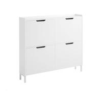 SoBuy FSR100-W, 4 Drawers Shoe Cabinet Shoe Rack Shoe Storage Cupboard