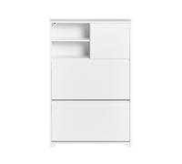 SoBuy Shoe Cabinet Flip-Drawer 71x24cm White