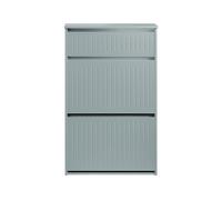 SoBuy Shoe Cabinet Flip-Drawers 61x26x100cm Grey