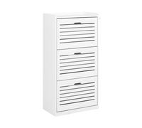 Sobuy Shoe Cabinet Organizer 3 Drawers Storage Unit White