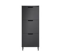 Sobuy Shoe Cabinet Organizer 3 Flip Drawer Storage Cupboard Unit Black