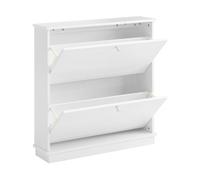 SoBuy FSR99-W, 2 Drawers Shoe Cabinet Shoe Rack Organizer Unit