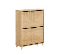 Sobuy Shoe Cabinet With 2 Doors 60X24X83Cm Nordic Fsr200-Ii-N