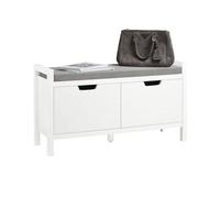 SoBuy® FSR63-W, Hallway Shoe Bench Shoe Rack Cabinet Storage Bench