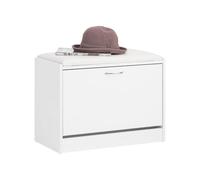 SoBuy Shoe Storage Bench with Seat Cushion & Flip Drawer 60cm Wide Hallway