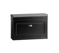 SoBuy Shoe Storage Bench with Seat Cushion & Flip Drawer 75cm wide Hallway