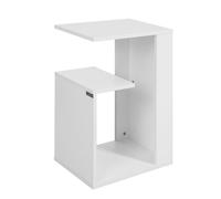 SoBuy Side Table Modern White 40x30x60cm