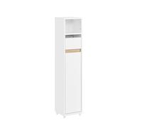 SoBuy Slim Bathroom Cabinet with Drawer & Shelf, White BZR151-W