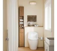 SoBuy Tall Bathroom Cabinet 20cm Slim Storage Unit BZR34-II-PF