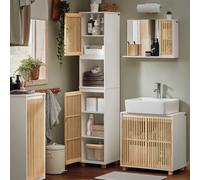 Sobuy Bzr127-W, Bathroom Tall Cabinet Tall Cupboard Bathroom Cabinet Storage Cabinet-Clearance,white,w33Xd32.5Xh165