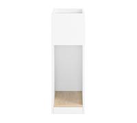 SoBuy Slim Bedside Table FBT171-WN, White, W20 x D35 x H60cm
