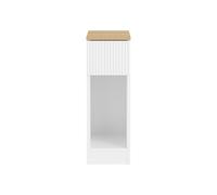 Sobuy Fbt111-W Slim Bedside Table Bedside Cabinet Narrow Side Table Nightstand With Drawer And Shelf,white,w20Xd35Xh60
