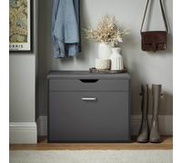 SoBuy Slim Entrance Bench - Lift-Up Storage & Seat in Dark Grey SoBuy Dark Grey