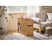 Sobuy Fbt158-N, Sofa Side Table Living Room End Table Side Cabinet With Removable Tray, Wood Veneer,w25Xd70Xh55
