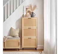 Sobuy Fsr155-N,shoe Cabinet Wood Storage Organizer Flip Drawers Cupboard Rack,wood Veneer,w60Xd23.8Xh127