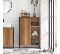 SoBuy Space-Saver Bathroom Cabinet - Sliding Door & Open Shelves in Light Brown SoBuy Light Brown