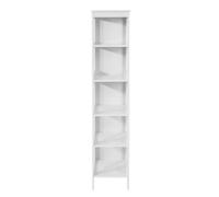 Sobuy Bzr14-W 5 Tiers Bathroom Shelf Bathroom Storage Shelf Cabinet Unit,white,w30Xd30Xh139